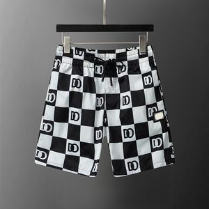 Novo estilo masculino de alta qualidade shorts verão de secagem rápida moda casual clássico carta listrado shorts praia férias calções de banho hip-hop moda designer shorts