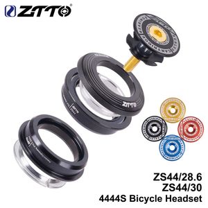 ZTTO MTB 자전거 4444S 헤드셋 44mm ZS44 118 286mm 스트레이트 튜브 포크 마운틴 도로 자전거 프레임 저 프로파일 반유물 240118