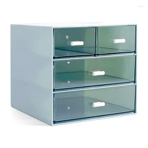 Förvaringslådor Makeup Organizer Desk med 4 lådor Sundries Kosmetiska badrumsbänk