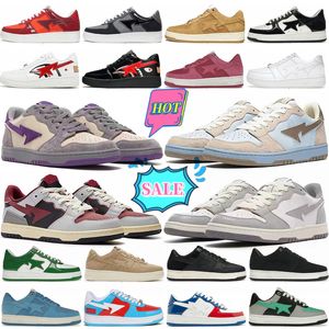 Stask8 Designer Sta Casual Buty Sk8 Low Men Kobiety Patent skórzany czarny biały ABC Camo Camoflage Skipating Sports Treakers Treakers Outdoor Shark