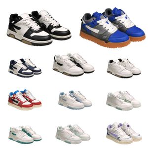 Out Office Low of Designer Tops Casual Shoes Trainers OOO Black White Blue Orange OFFS Distressed Leather Platform Tennis Outdoor Mens Women Loafers Sneakers door