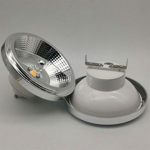 LED Down Lamp varm kall vit belysning Dimble AR111 Embedded Cob LED Spotlight 12W GU10 Takljus ES111 AC85-265V DC12V172Y