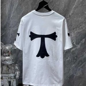 2024 Ch Classic Men's Heart Luxury t Shirt Ch Brand Tops Tees Men Women Sanskrit Letter Chromes Sweatshirts Short Sleeve Horseshoe Designer