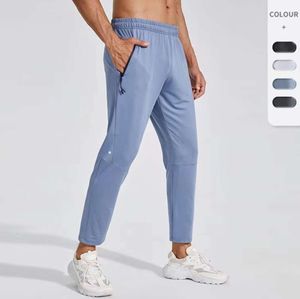 LL Herren Jogger Lange Hosen Sport Yoga Outfit Schnell trocknend Kordelzug Turnhallentaschen Jogginghose Hosen Lässige elastische Taille Fitness Designer Hose Herren666889