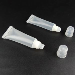 Fashion 10Pcs 5ml/10ml Refillable Empty Cosmetic Tubes Lip Gloss Clear Containers Makeup Tools