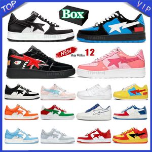 con scarpe da design in scatola da uomo donna a basso brevetto in pelle mimetica skateboarding sneaker da jogging