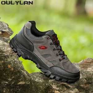 Roller Shoes Oulylan Non-slip Wear Resistant Mens Outdoor Hiking Shoes Breathable Splashproof Climbing Men Sneaker Hunting Mountain Shoes Q240201