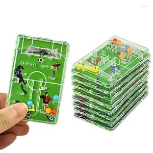 Favore di partito 10 pezzi Labirinto di calcio Game Boy Flipper Bambini Board Early Educational Soccer Shooting Toy Regalo di compleanno