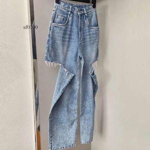 2024 Jeans da uomo di marca Massions Margielasa Jeans Luxury Trend lavati Maisons Margielas Designer Jeans Style Splashed Ink Graffiti Nicchia Gamba larga Vestibilità ampia Casual