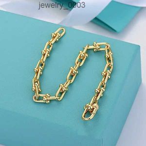 66sCharm Bracelets Tiff Tanys designer home Savi the same U - shaped high quality bracelet lock chain metal texture horseshoe gifts With original packaging 4DQM