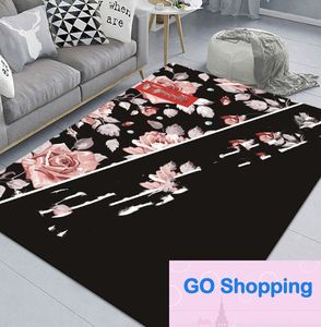 Simple Floor Mat Living Room Sofa and Carpet Printed Carpet European Non-Slip Floor Mat Carpet Foreign Trade Personality Blanket