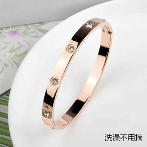 Original 1to1 C-arter Bracelet Steel Same Titanium Elliptical Ten Full Buckle Couple Internet Red Light Luxury and High end FeelingQWJ9