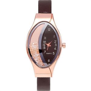 Serpentynowy pas z diamentowymi stylowymi damskimi zegarek flowingowe zegarki dla kobiet246s