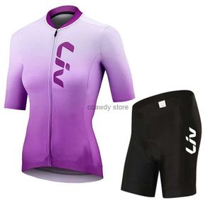 Männer Trainingsanzüge LIV Bicyc Kleidung Radfahren Fa Set Günstige Whosa Frauen Kleidung Damen Sets Mountainbike Jersey Frau ShortsH2421