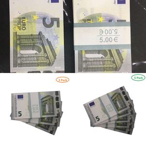 Paper Money 500 Euro Toy Dollar Bills Realistic Full Print 2 Sided Play Bill Kids Party and Movie Props Fake Euro Pranks for Adults04FM