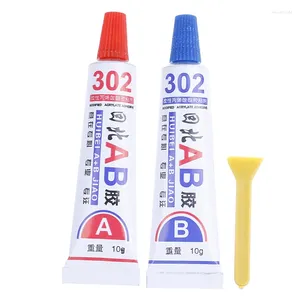 Party Decoration Super AB Glue 302 Strong Cyanoacrylate Liquid Epoxy Resin Leather Rubber Adhesive Metal Glass Wood Stationery Store Kit UV