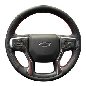 Steering Wheel Covers Anti-Slip Artificial Leather Braid Car Cover For Chevrolet Blazer Silverado 3500HD Suburban Tahoe Accessories