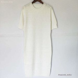 Grundläggande casual klänningar designer lyxklänning jacquard mini kjol mode kvinnor smal stickad kortärmad t -shirt American Womens kläder 3164