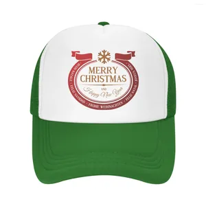 Cappellini da baseball Buon Natale Felice anno Avere un cappello da sole per protezione solare traspirante e ad asciugatura rapida Holly Jolly Baseball