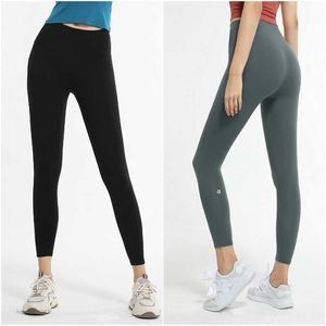 AL-032 Womens Yoga Outfits Trousers Leggings Skinny Pants Slim Tights Extretise Sport Gym Running Long Elastic High midje HLAP