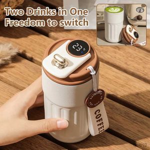 Tes Smart T Bottle Water Digital Led Temperature Coffee Mug Cup Stainless Steel Tumbler Vacuum Flask for Camping Christmas