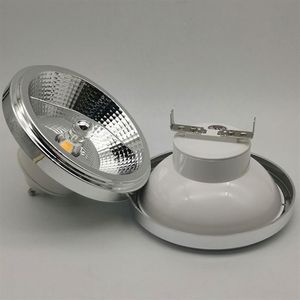 LED-Down-Lampe, warm-kaltweiße Beleuchtung, dimmbar, AR111, eingebetteter COB-LED-Strahler, 12 W, GU10, Deckenleuchte, ES111, AC85–265 V, DC12V298O