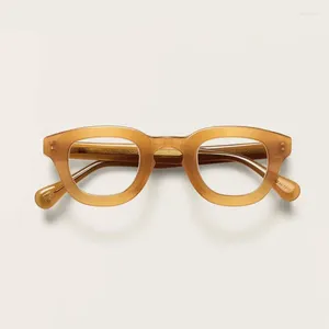 Okulary przeciwsłoneczne ramy modne vintage galaretki w stylu galaretki frame telena myopia optyczna odczyt okulary retro owalne ręka ręka ręka craft man high