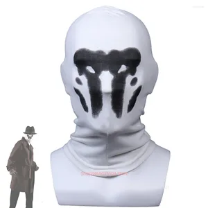 Party Supplies Inkblot Mask Color Change Watchmen Rorschach Walter Kovacs Cosplay White Halloween Costume Full Face Headwear