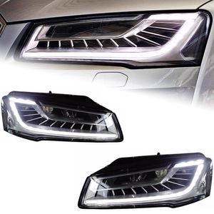 Car Styling Headlights for AUDI A8 A8L 2011-20 17 LED Front DRL Moving Turning Signal Light Assembly