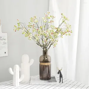 Decorative Flowers For Christmas Wedding Decoration Home Decorations Party Artificial Blueberry Branches Plants