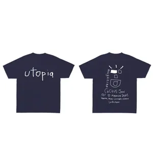 Mens t Shirts Rapper Jack Wink Shirt Men Women Letter Graffiti Streetwear Oversized T-shirt Hip Hop Harajuku Tees