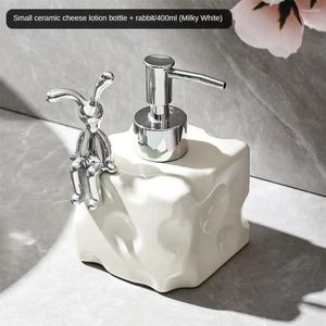 Sıvı Sabun Dispenser Banyo Aksesuarları Doldurulabilir Losyon Boş Şişe Seramik Ev Ürünleri Basın Türü 400/600ml