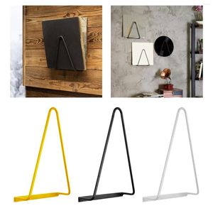 Kitchen Storage Creative Metal Triangle Wall Mounted Records Rack For Documents S Books Spapers