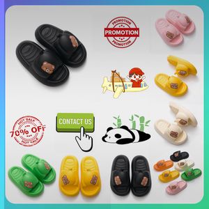 Designer Flat Little Bear sliders slides sandals slippers men women anti slip wear Light weight breathable Low cut super soft Fashion Hot unisex Pool Size 35-46