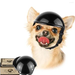 Vestuário para cães Pet Motocicleta Segurança Capacete Livrando Doggy Hard Cap Atividades ao ar livre para proteger a cabeça para pequenos médios 2 tamanhos