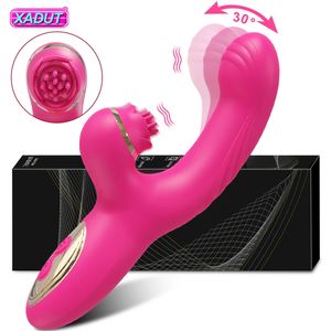 Powerful Vibrator for Women Clitoris Stimulator Clit Sucker Licking G Spot Dildo Finger Wiggling Female Sex Toy Adults Goods 240126