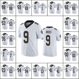 New Orleans''Saints''Men # 9 Drew Brees 23 Marshon Lattimore 41 Alvin Kamara 7 Taysom Hill Maglia da calcio giovanile personalizzata da donna