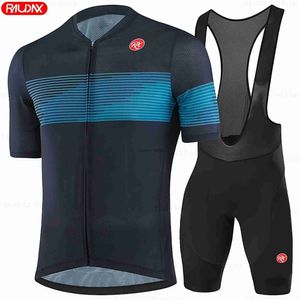 Men's Tracksuits NewestYouth Cycling Shirts Triathlon Jersey Set Breathab Summer Clothing Mountain Bike Riding ClothesH2421