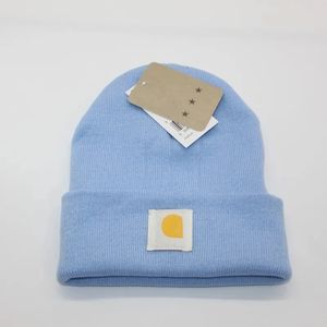 2023 männer Winter Beanie Marke Warme Mützen Europäischen Amerikanischen Doppel-Schicht Gefaltet Stricken Frauen Woolen Hut w21