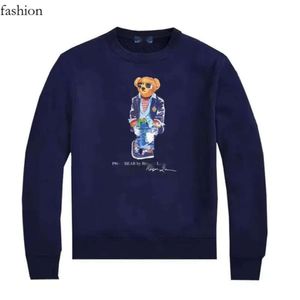 Дизайнерские мужские свитера-поло с медведем, толстовка-поло с капюшоном Laurens, свитера с длинным рукавом, повседневная рождественская толстовка-поло 214