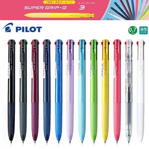 Pilot multifunktionell kulspetspen 2/3/4 färg BKSG-25 oljig färgbollpunkt penna 0,7 mm modul penna skolförsörjning 3 i 1 penna 240122