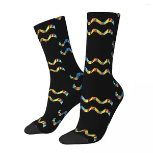 Herrensocken, Socke für Männer, Wassermann-Symbol, Horoskop, Harajuku, Sternzeichen, Stern, glücklich, atmungsaktives Muster, bedruckt, für Jungen, Crew, nahtlos, Geschenk