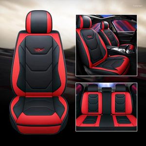 Capas de assento de carro Universal PU Couro Assentos Capa Impermeável Almofada Antiderrapante Atualização de Luxo para Auto Truck SUV