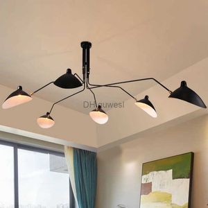 Pendant Lamps Spider serge mouille Ceiling Lights Black Creative Vintage Ceiling lamp Designer Restaurant Kitchen Decor industrial metal lamp YQ240201