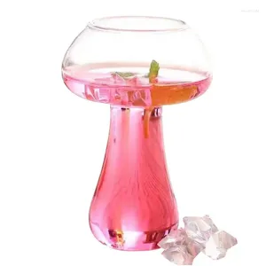 Tumblers Mushroom Design Glass Cup 250ml Creative Cocktail Juice Drink Wine Novelty For KTV Bar Night Party