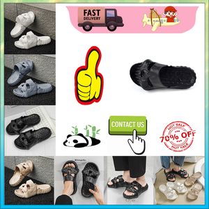 Designer Casual Platform Skeleton Head Funny One Word Drag Slippers Summer Sliders Män Kvinnor Rainbow Slides Sandaler Sandaler tjock kudde Slipper Cloud Slide