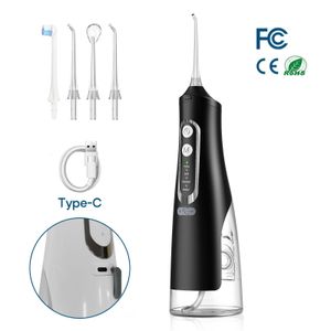 Other Oral Hygiene Other Oral Portable Irrigator 310Ml Usb Rechargeable Teeth Fer Dental Water Pick Flosser Jet 4 Nozzles Tooth Cleane Dhtbs