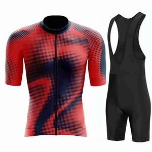 Men's Tracksuits Mens Summer Cycling Suit Road Bicyc UV Protection Short SeveSet Equipment 2024H2421