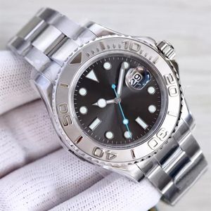 Men's Watch 40mm Black Dial Master Automatic Mechanical Watches Sapphire Glass Classic Folding Strap Super Luminous Water Res2343