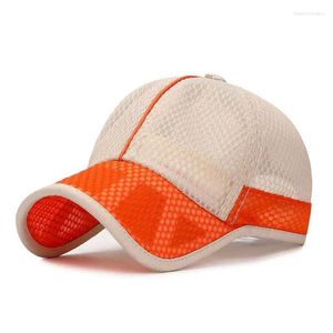 Ball Caps Kagenmo Outdoor Sunscreen Shade Child Hat Summer Mesh Baseball Cap Fashion Cool Youth Boy And Girl 48-52cm